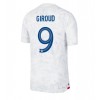 Herren Fußballbekleidung Frankreich Olivier Giroud #9 Auswärtstrikot WM 2022 Kurzarm